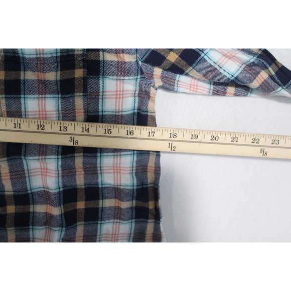Old Navy Kid Blue Plaid Boyfriend Casual Size XL - Picture 4 of 7